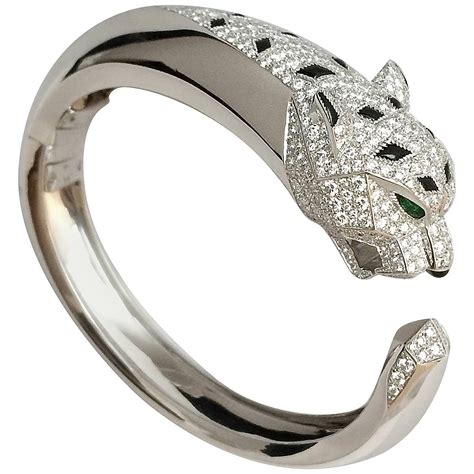 panthère cartier bracelet|cartier designed diamond panther bracelet.